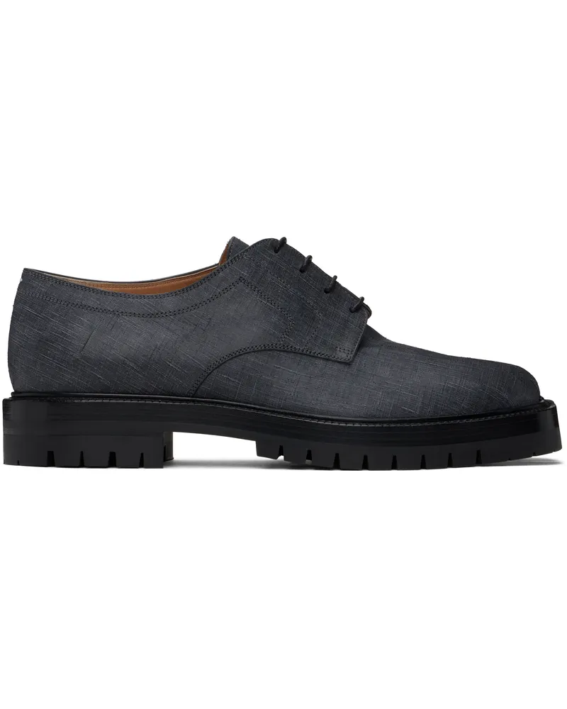 Maison Margiela Black Tabi County Lace-Up Derbys H8396