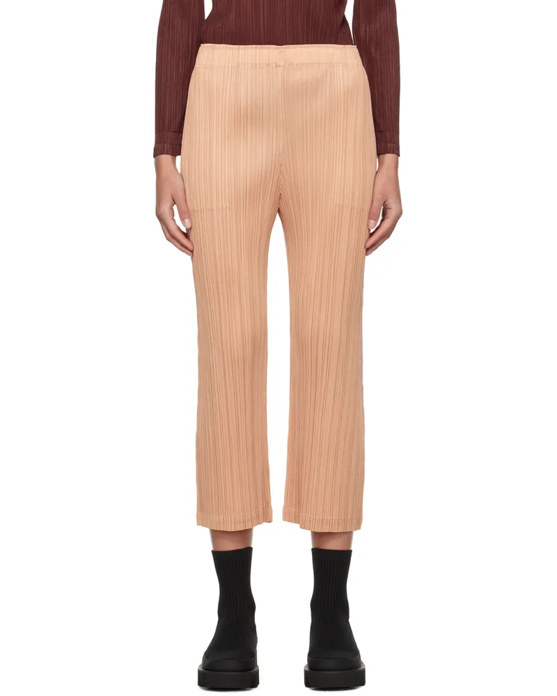 Issey Miyake Beige Monthly Colors October Trousers 41