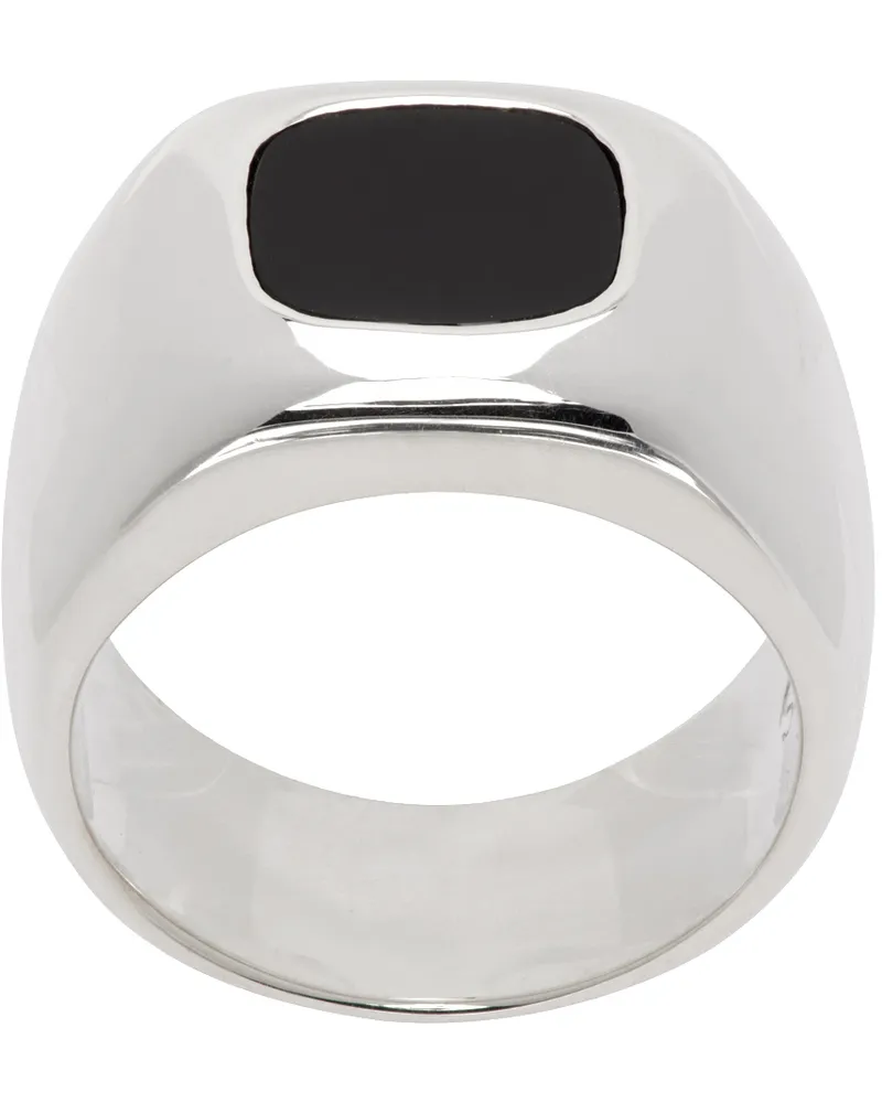 Sophie Buhai Silver Godfather Ring Onyx