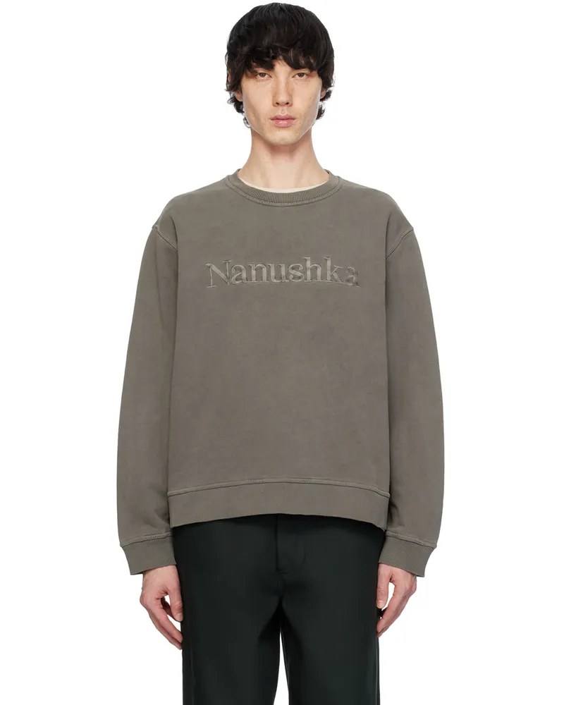 Nanushka Gray Mart Sweatshirt Asphalt