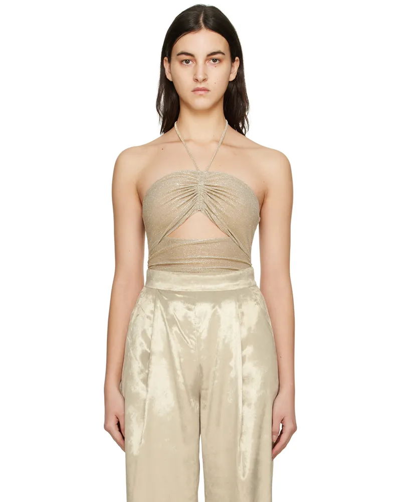 camilla and marc Gold Ibiza Bodysuit Gold