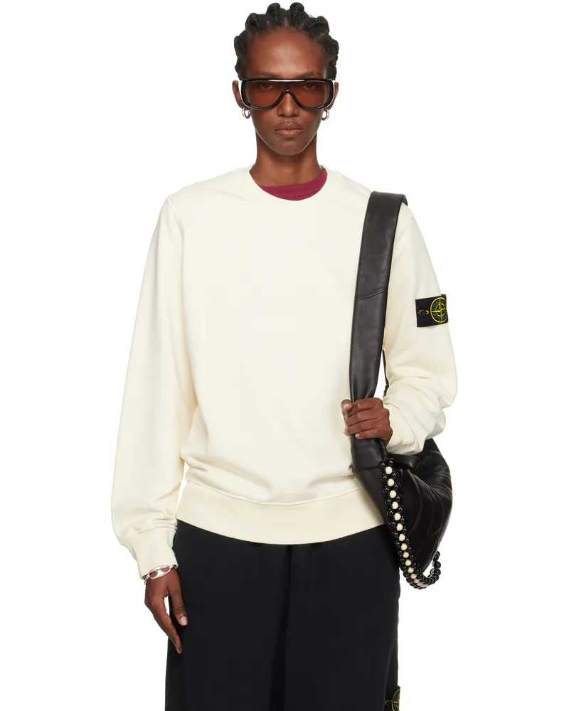 Stone Island Off-White 6100060 Organic Cotton Fleece Sweatshirt V0093