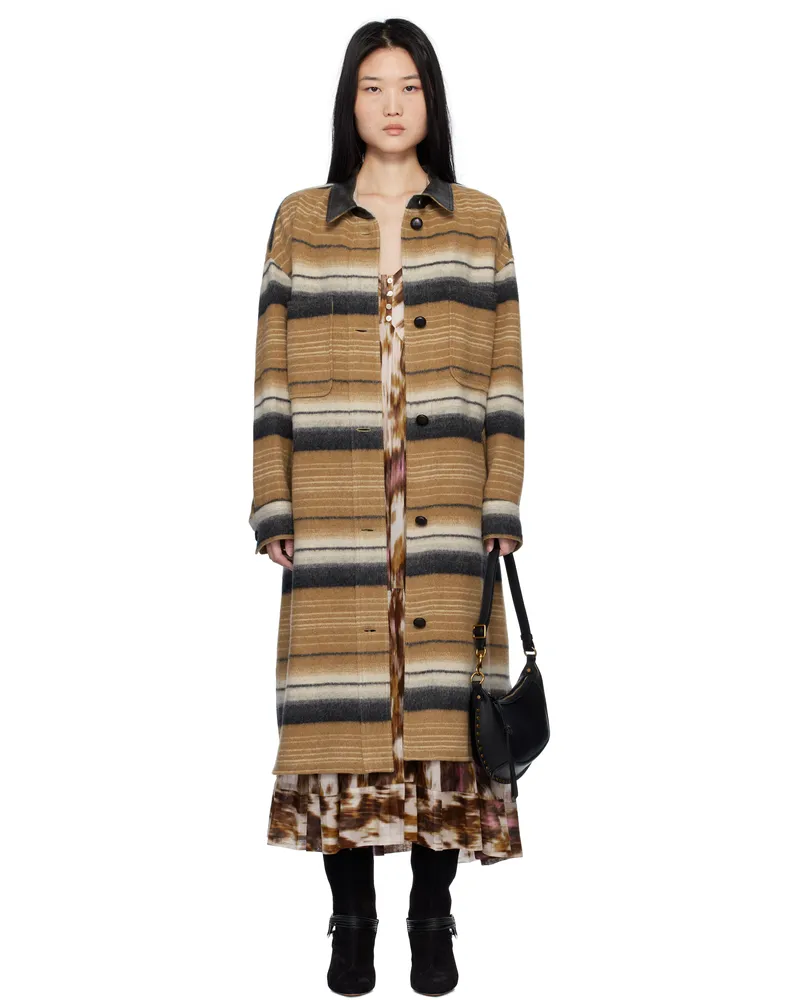 Étoile Isabel Marant Brown Djila Coat Camel