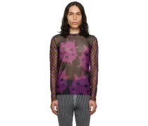 SSENSE Exclusive Purple & Black Long Sleeve T-Shirt