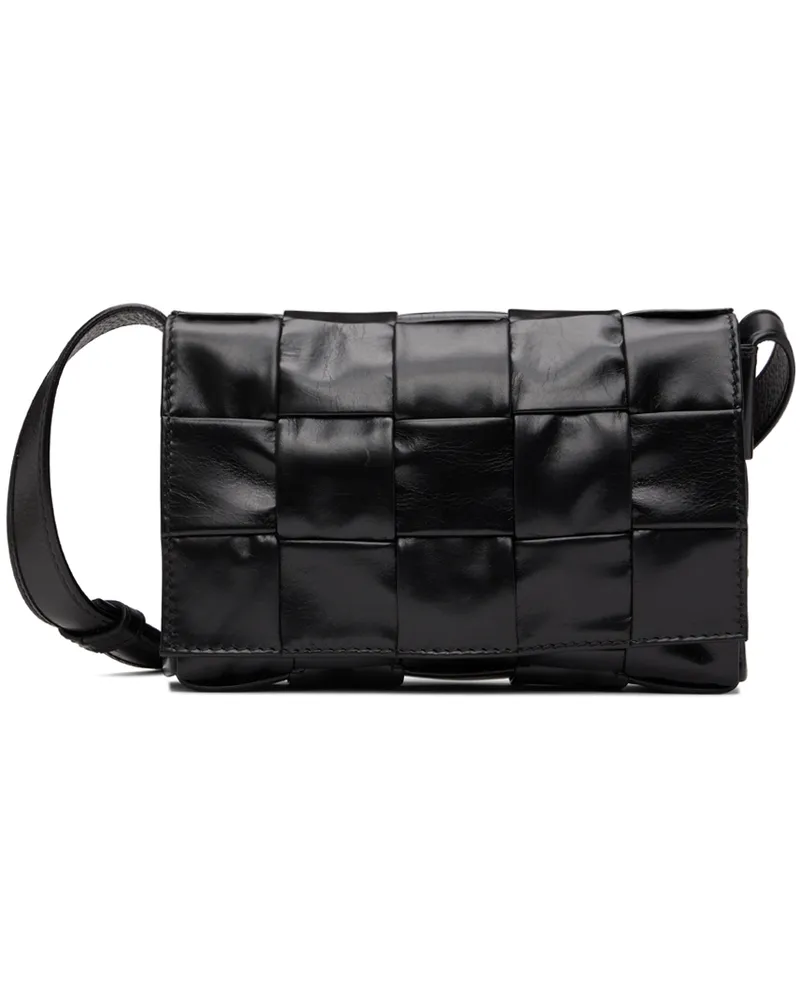 Bottega Veneta Black Small Cassette Messenger Bag 8803