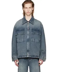 SOLID HOMME Blue Faded Denim Jacket 325l