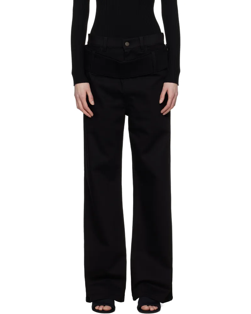 Courrèges Black Double Belt Jeans 9999
