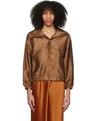 Lukhanyo Mdingi Brown Button Jacket Brick