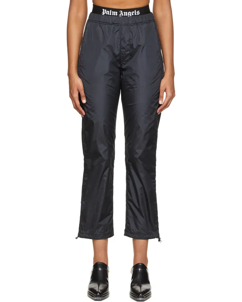 Palm Angels Black Afterlogo Pants Black