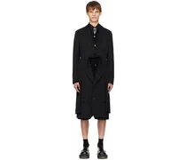 Black Double Blazer Coat