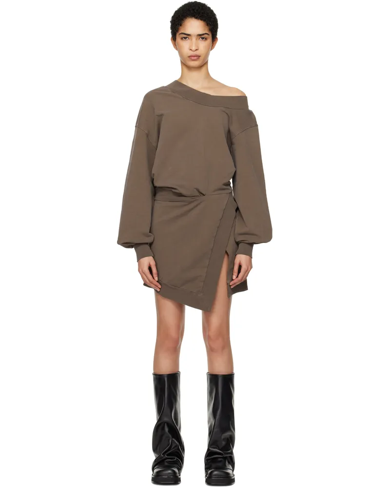 ATTICO Brown Sweater Minidress 801