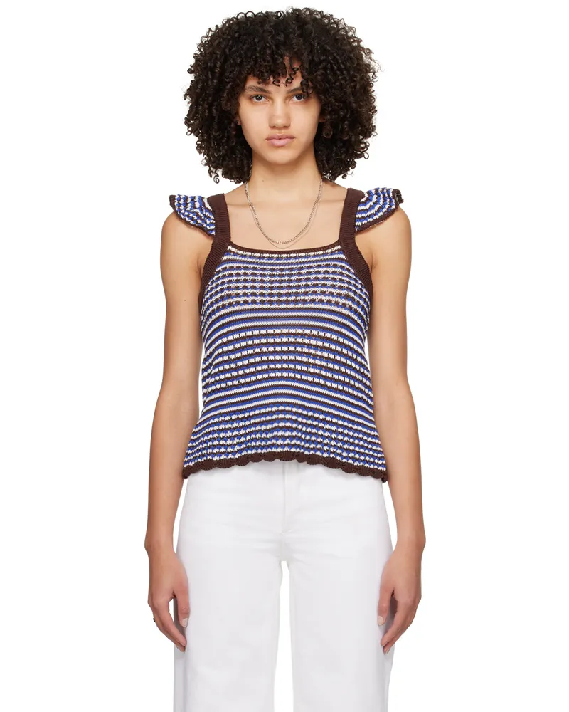 A.P.C. Multicolor Crocheted Tank Top Caa