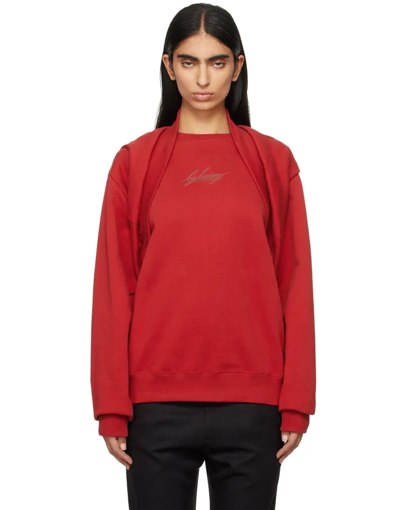 Martine Rose Red Celebration Sweatshirt Red