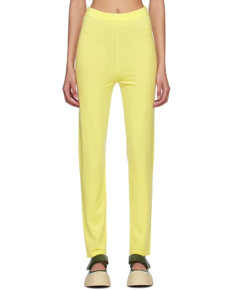 Studio Nicholson Yellow Forta Leggings Lemon