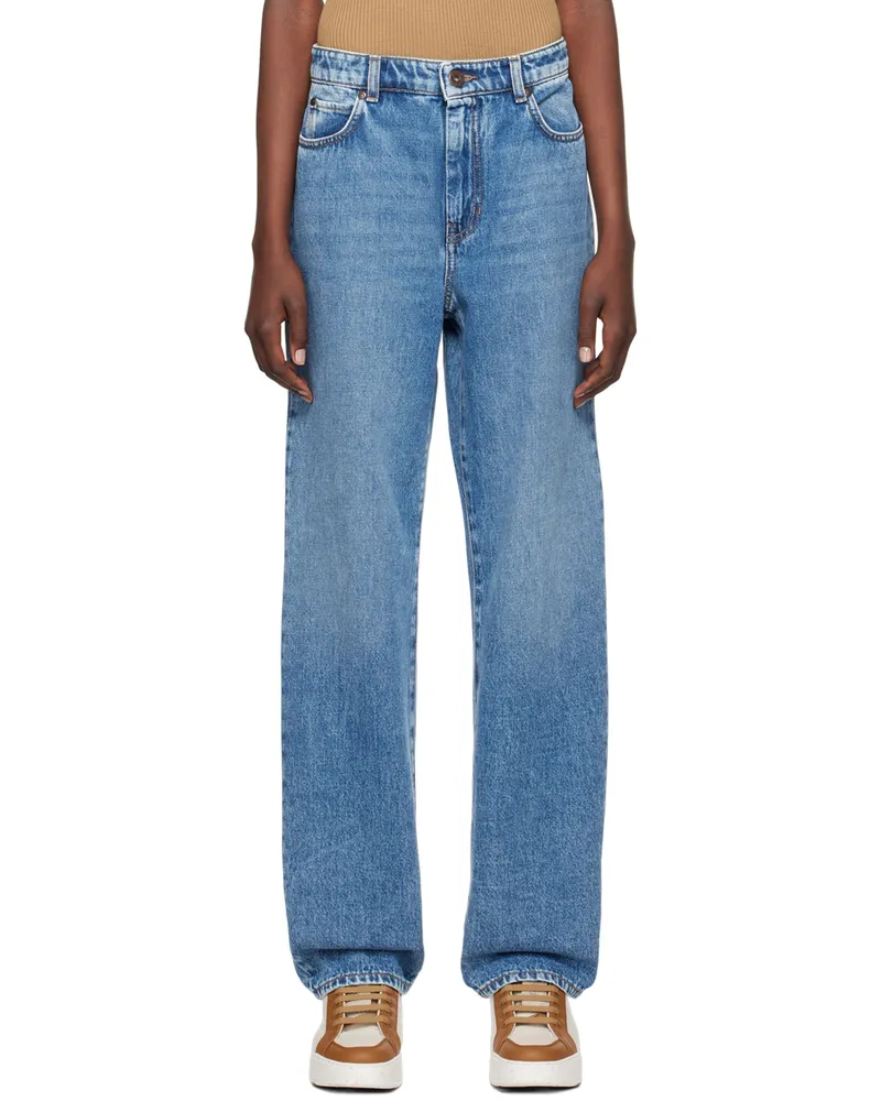 Max Mara Blue Faded Jeans 009