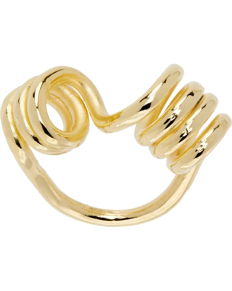 CHOPOVA LOWENA Gold Spring Ring Gold