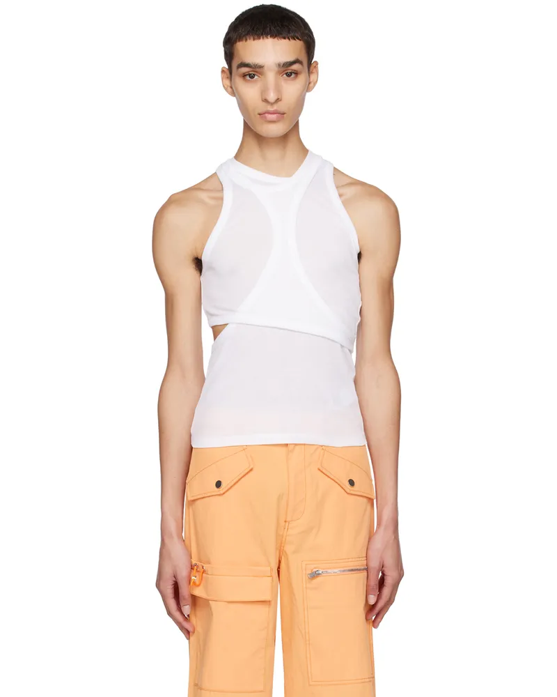 Dion Lee White Modular Tank Top White