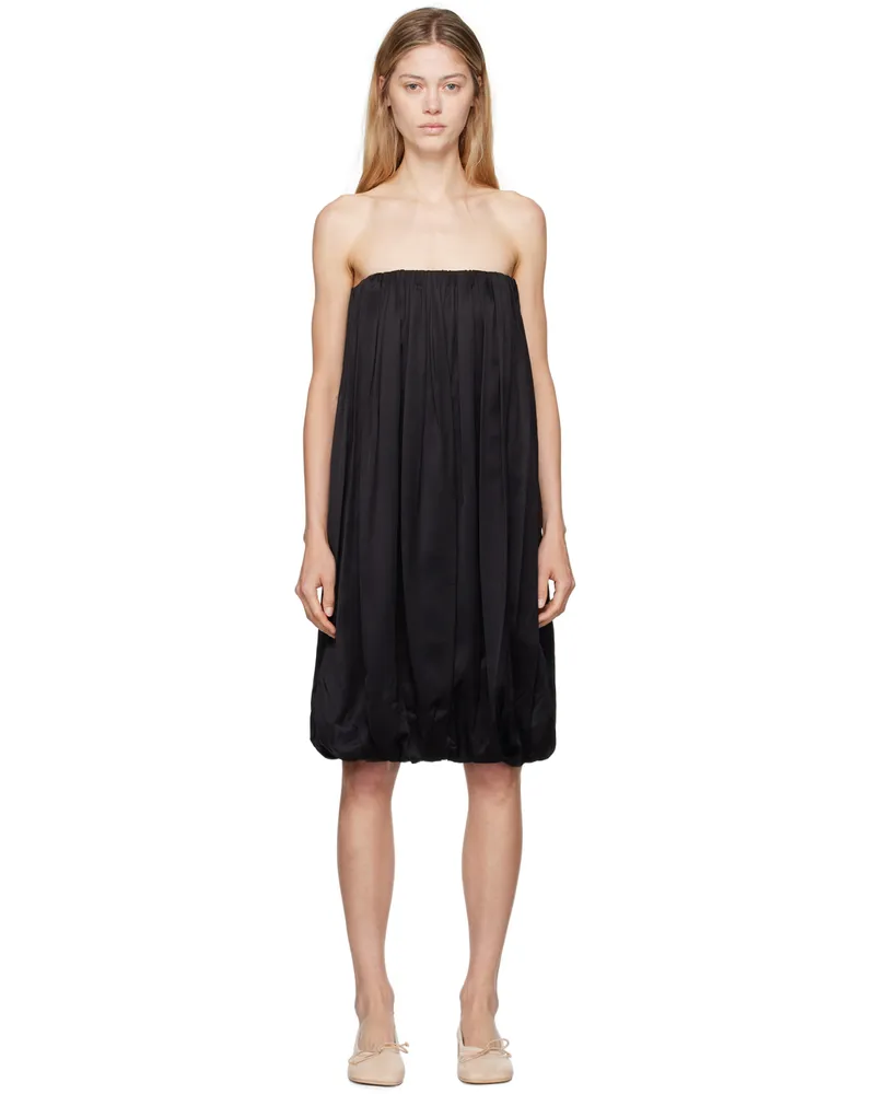 Maison Margiela Black Gathered Minidress 900