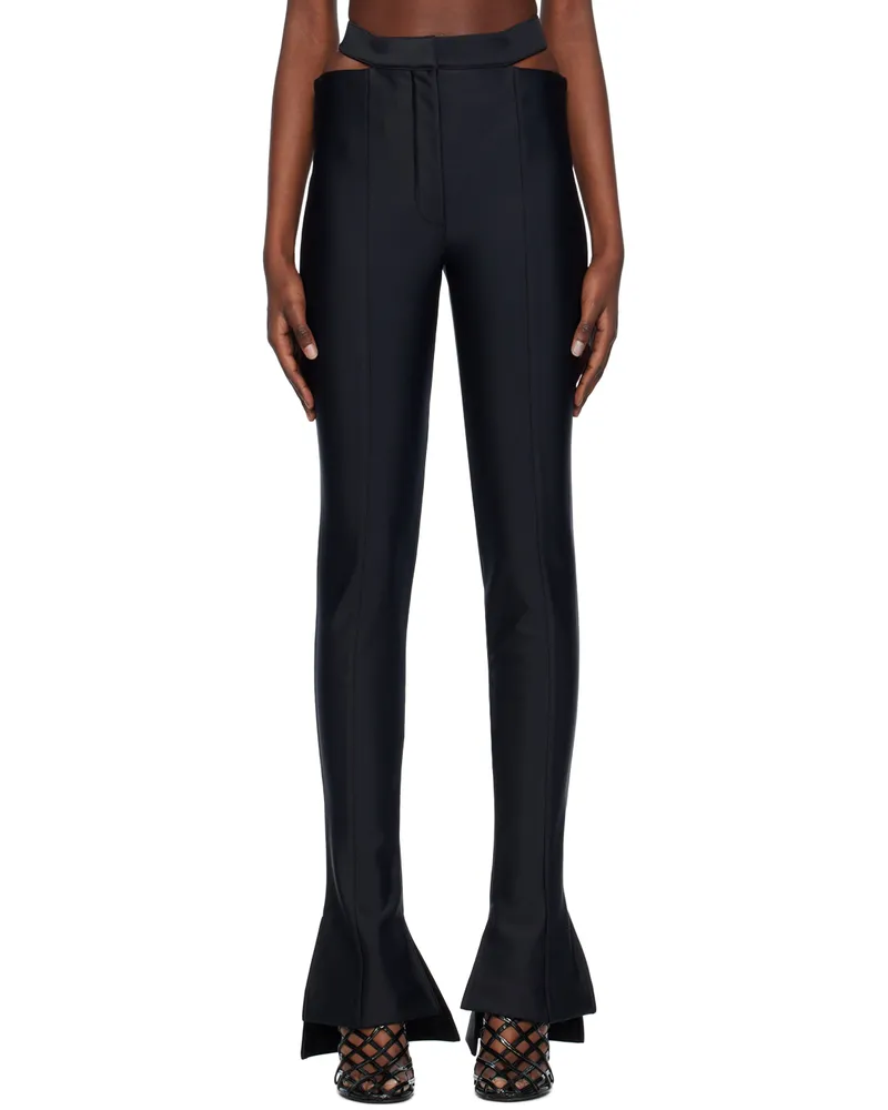 Thierry Mugler Black Cutout Trousers 1999