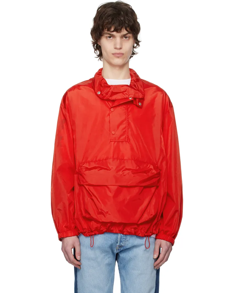Simone Rocha Red Cargo Flap Pocket Jacket Red