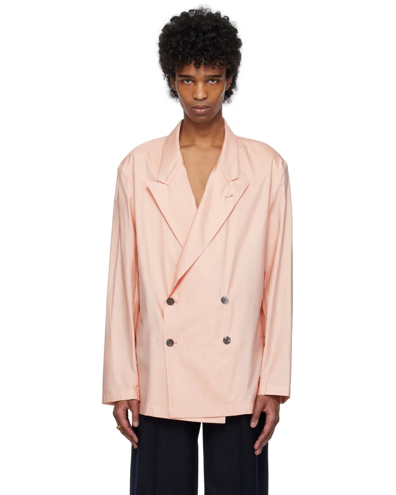 Dries van Noten Pink Sateen Blazer 301