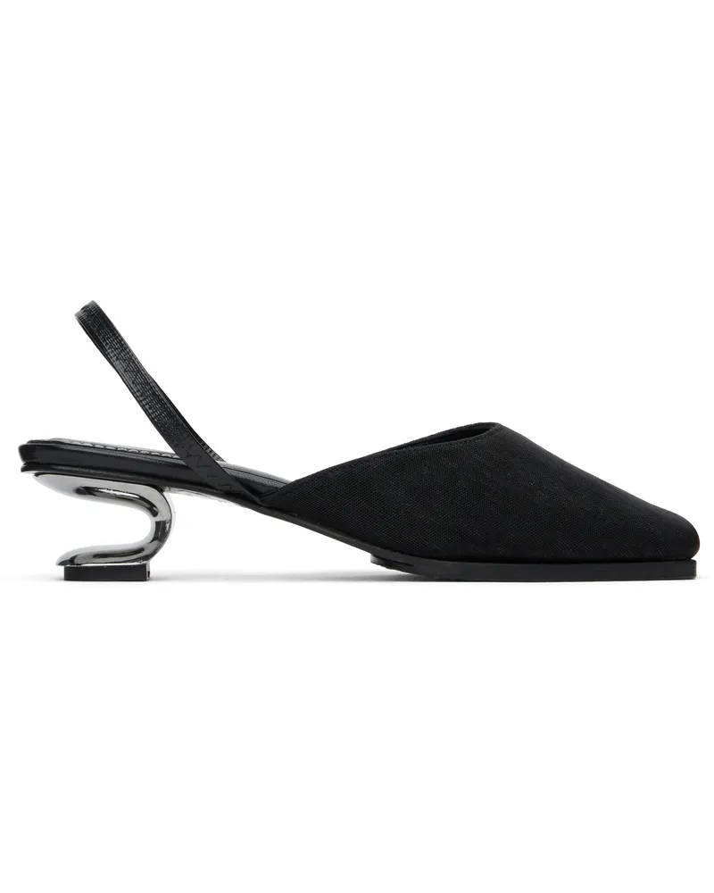 NICOLE SALDAÑA Black Syd Mesh Heels Black