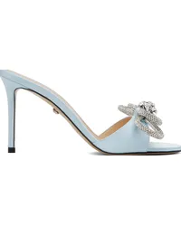 Mach & Mach Blue Double Bow 95 Heeled Sandals Sky