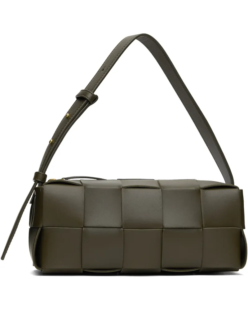Bottega Veneta Khaki Small Brick Cassette Bag 3323