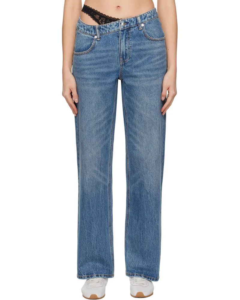 Alexander Wang Blue Pre-Styled Denim Jeans Vintage