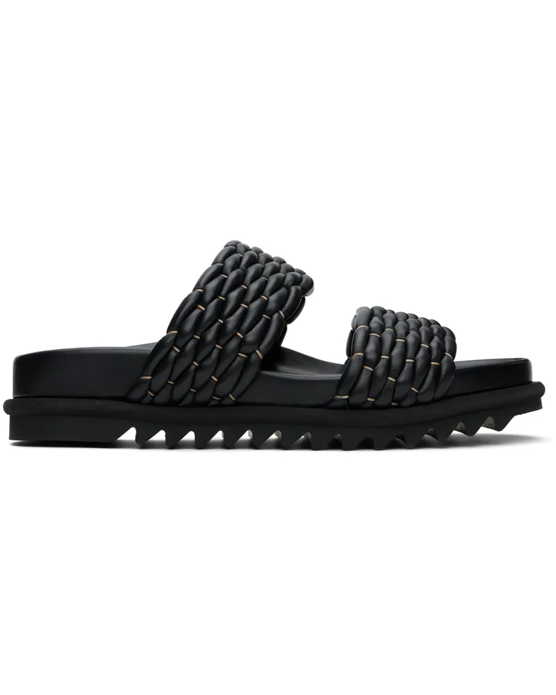 Dries van Noten Black Braided Sandals 900