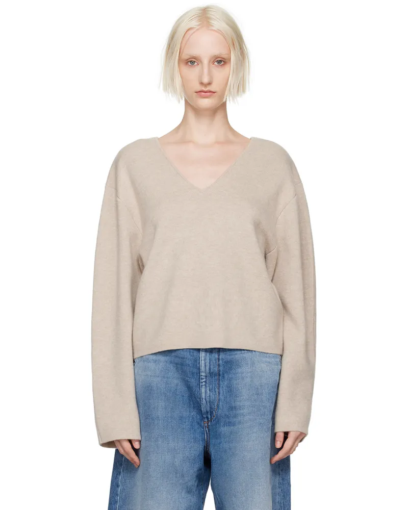 Lisa Yang Taupe Sara Sweater Sa