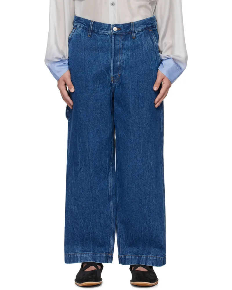 Dries van Noten Blue Faded Jeans 504