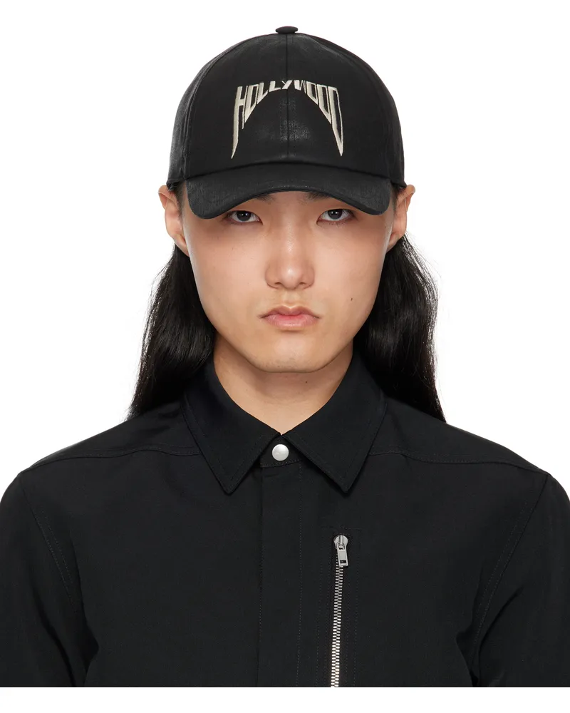 DRKSHDW by Rick Owens Black 'Hollywood' Baseball Cap 0908
