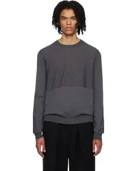 Jil Sander Grey Crewneck Sweater -