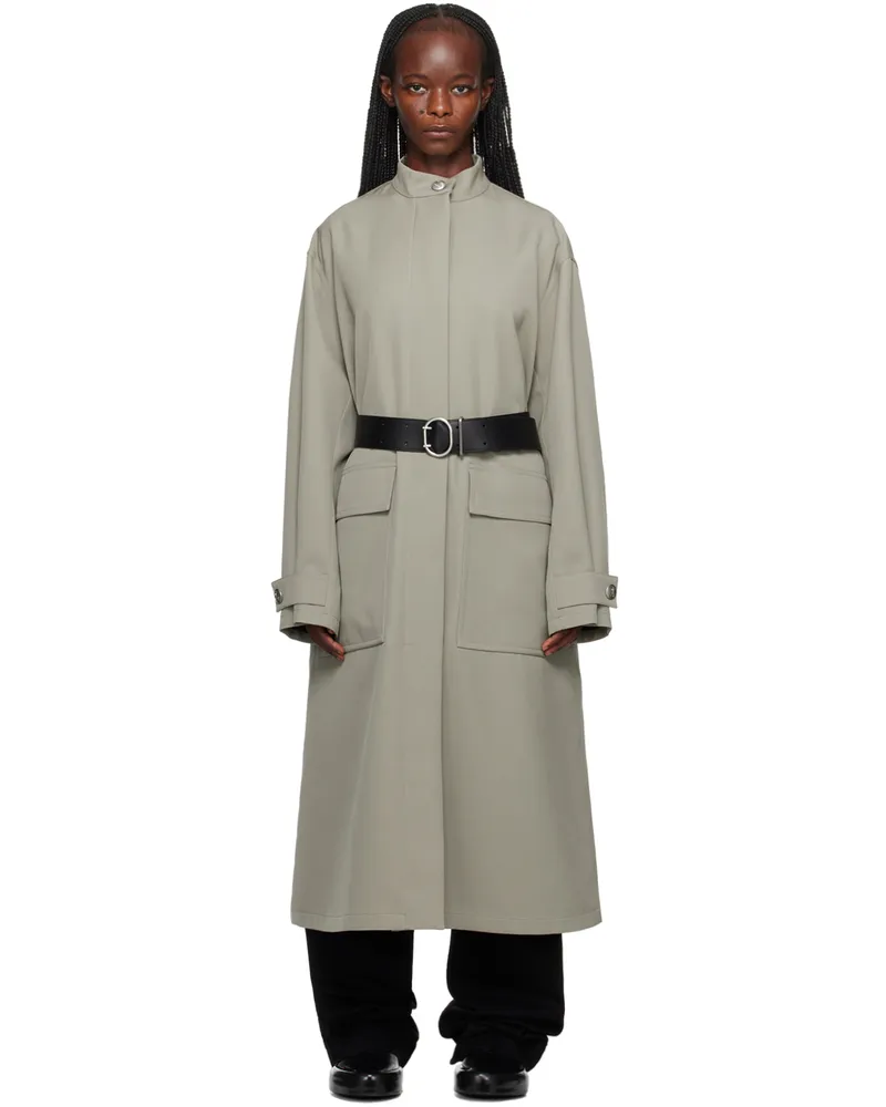 Jil Sander Green Belted Coat 317