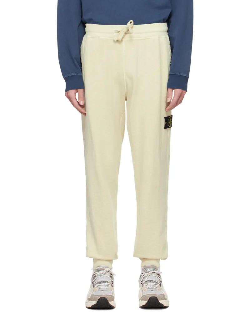 Stone Island Beige Drawstring Sweatpants V0191