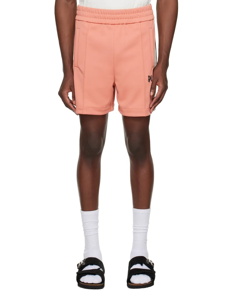 Palm Angels Pink Monogram Shorts Pink
