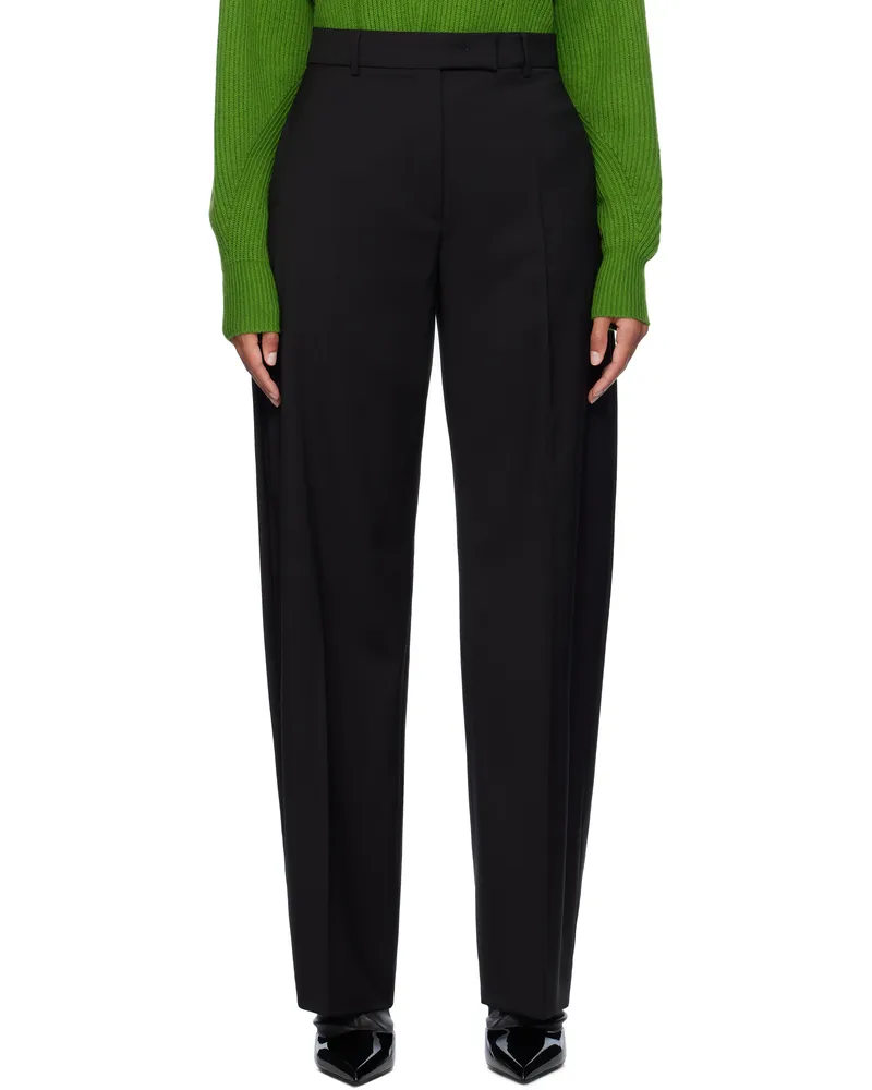 SPORTMAX Black Ampezzo Trousers 004