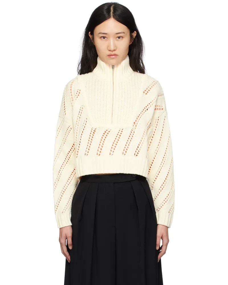 STAUD Off-White Hampton Sweater Ivy