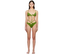Green Solis & Looped Tie Bikini