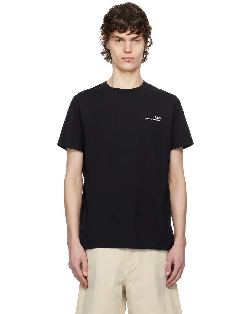 A.P.C. Black Standard Item T-shirt Tzc