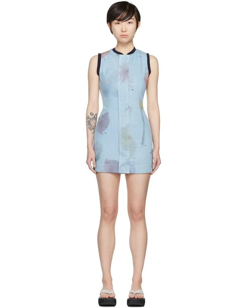 SUNNEI Blue Flower Print Dress Light