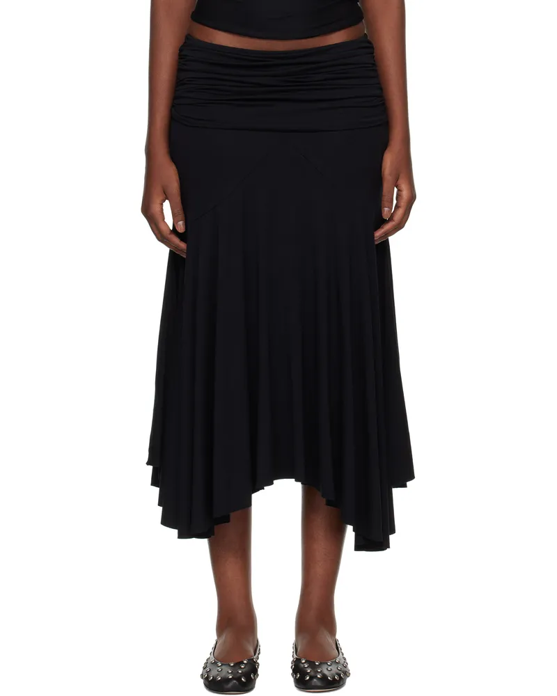 GIMAGUAS Black Fortuna Midi Skirt Black