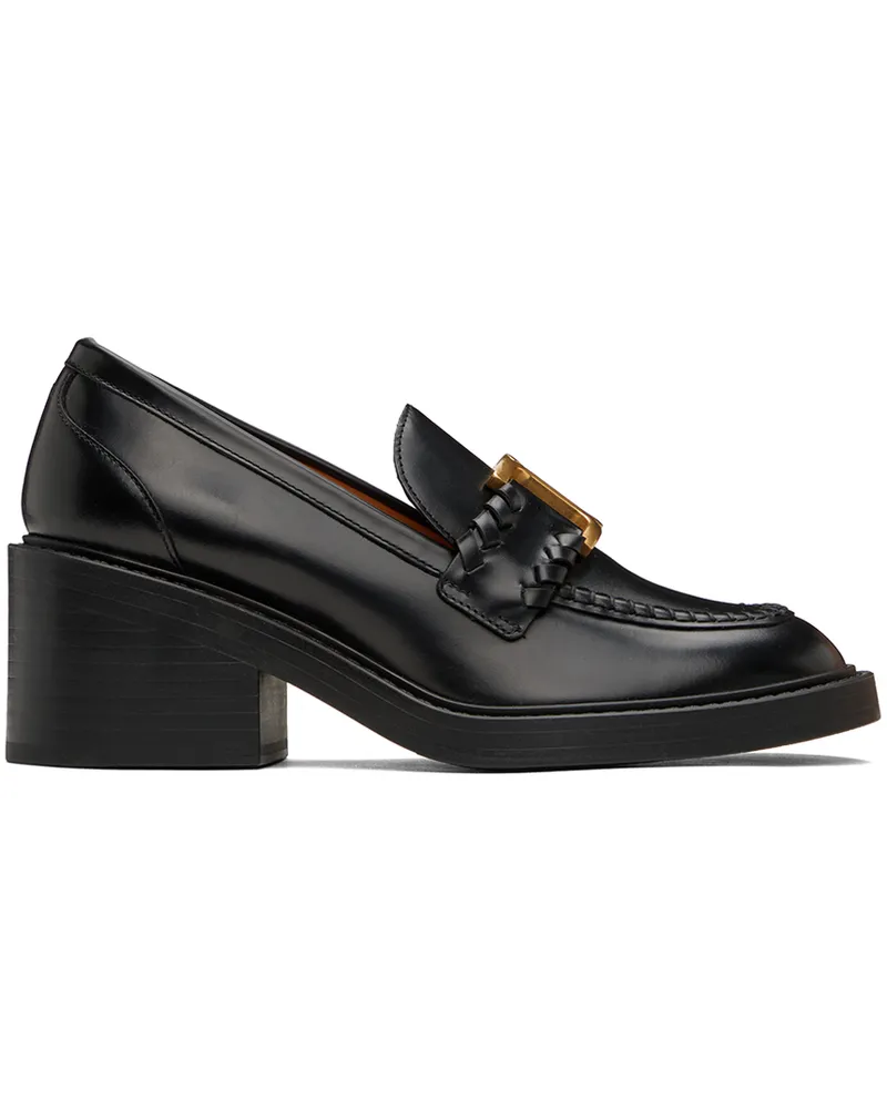 Chloé Black Marcie Heeled Loafers Black