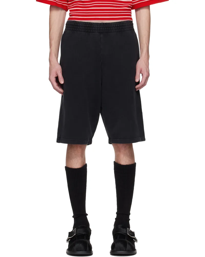 Martine Rose Black Logo Shorts Black