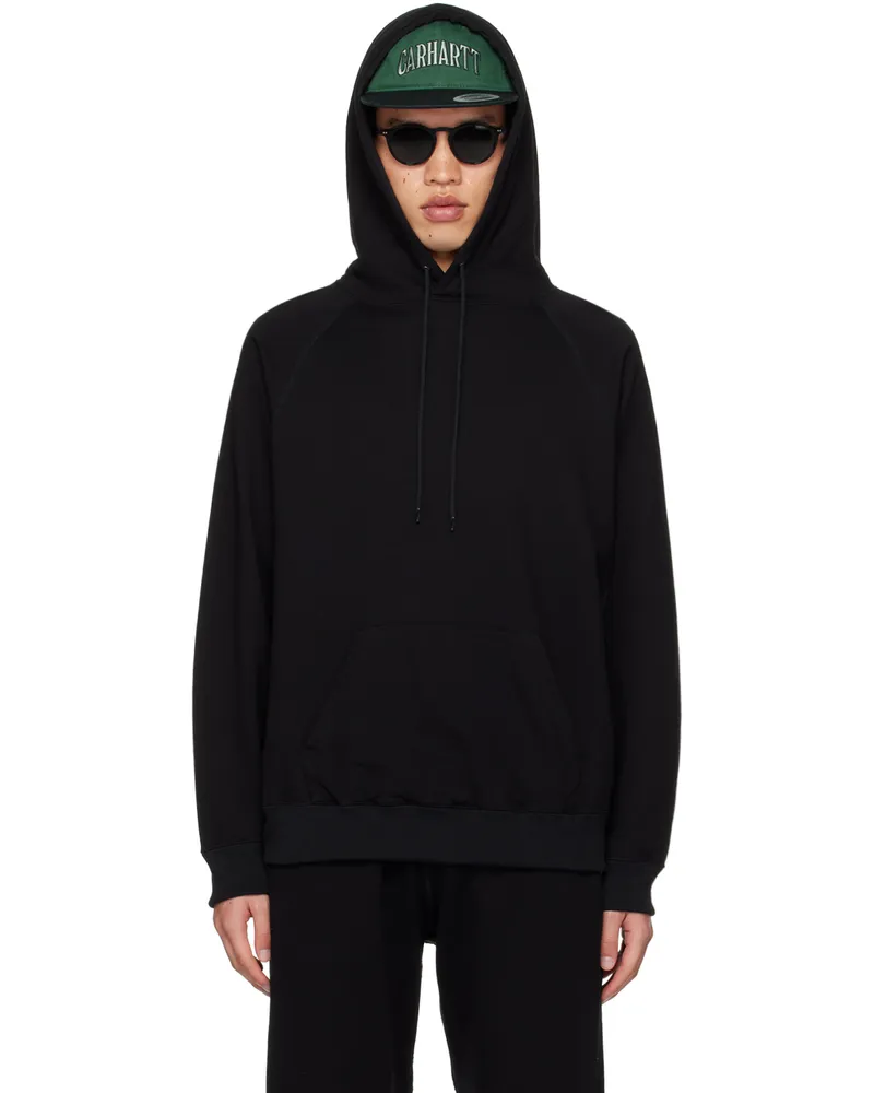 nanamica Black Paneled Hoodie K
