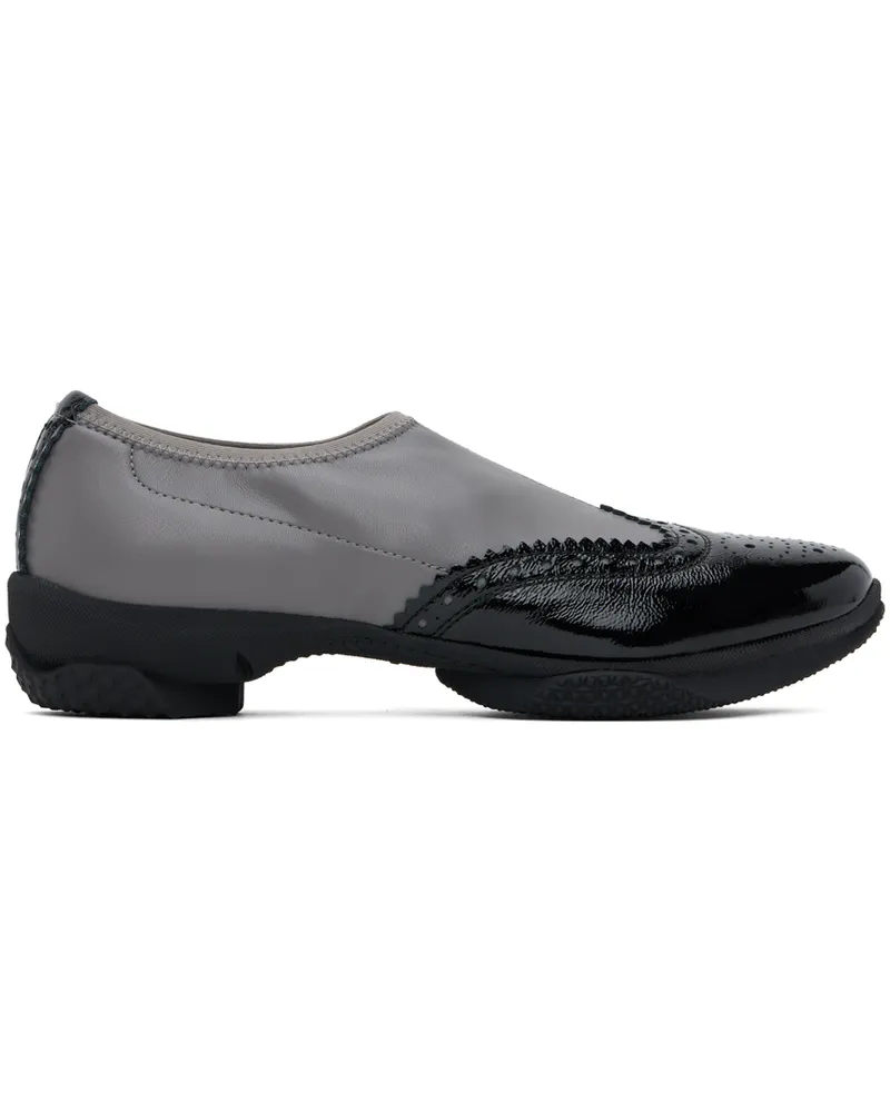 KIKO KOSTADINOV Gray & Black Sonia Slip On Brogues Smoke