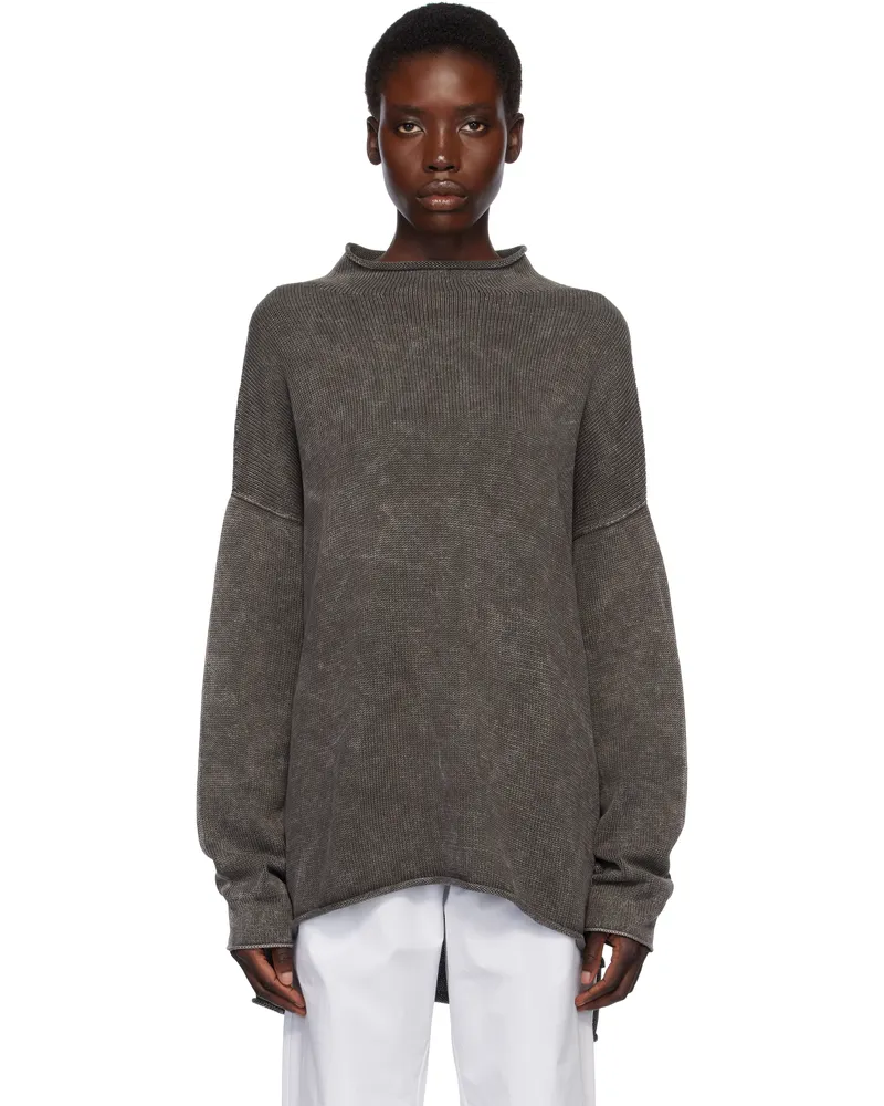 Lauren Manoogian Gray Fade Rollneck Sweater Wi01