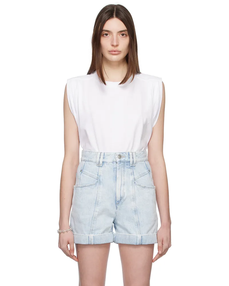 Isabel Marant White Zutti Tank Top 20wh