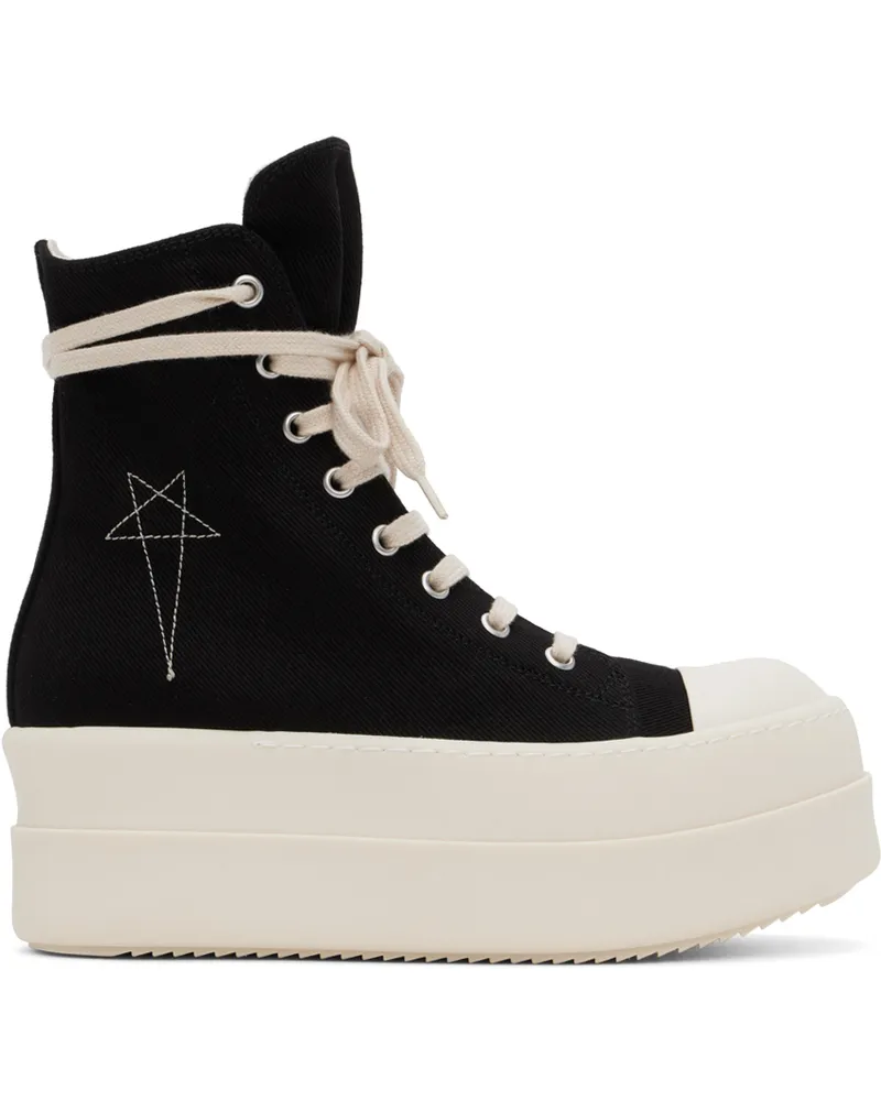 DRKSHDW by Rick Owens Black Porterville Double Bumper Sneaks Sneakers 9811